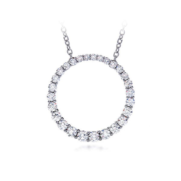 HEARTS ON FIRE 'WHIMSICAL' 18CT WHITE GOLD DIAMOND NECKLACE (Image 1)
