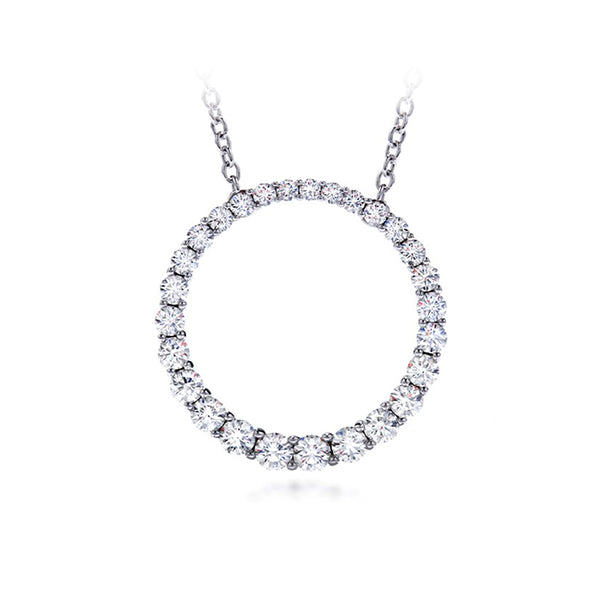 HEARTS ON FIRE 'WHIMSICAL' 18CT WHITE GOLD DIAMOND NECKLACE (Image 1)