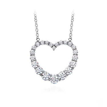 HEARTS ON FIRE 'WHIMSICAL' 18CT WHITE GOLD DIAMOND NECKLACE