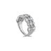 HEARTS ON FIRE 'REGAL' BEZEL SET 18CT WHITE GOLD TRIPLE ROW DIAMOND RING (Thumbnail 3)