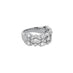 HEARTS ON FIRE 'REGAL' BEZEL SET 18CT WHITE GOLD TRIPLE ROW DIAMOND RING (Thumbnail 2)