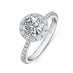 HEARTS ON FIRE 'VELA' 1.71CT DIAMOND HALO PLATINUM RING (Thumbnail 2)