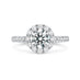 HEARTS ON FIRE 'VELA' 1.71CT DIAMOND HALO PLATINUM RING (Thumbnail 1)