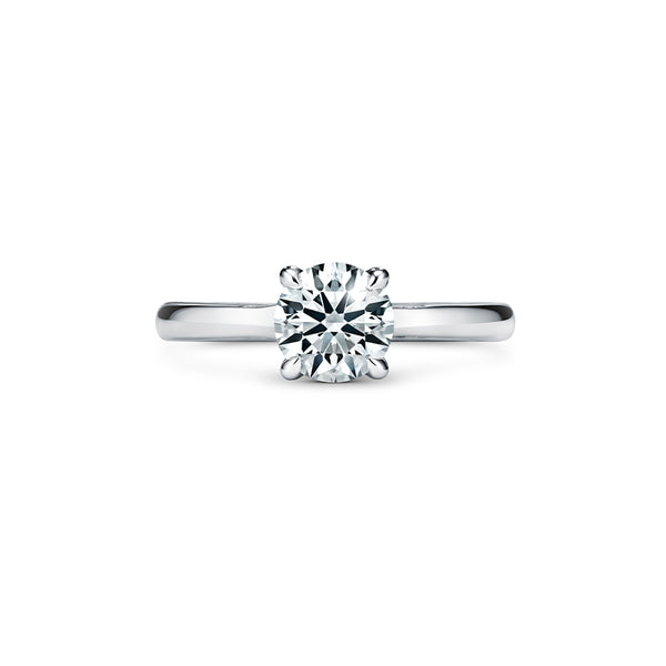 HEARTS ON FIRE 'VELA' 1.05CT SOLITAIRE DIAMOND PLATINUM RING (Image 1)