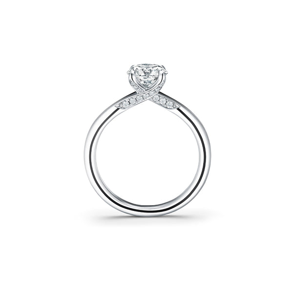 HEARTS ON FIRE 'VELA' 1.05CT SOLITAIRE DIAMOND PLATINUM RING (Image 2)