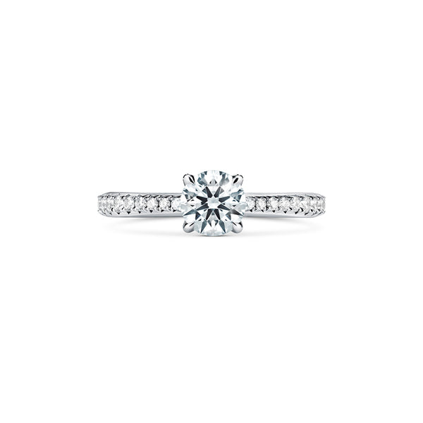HEARTS ON FIRE 'VELA' PLATINUM SOLITAIRE DIAMOND RING (Image 1)