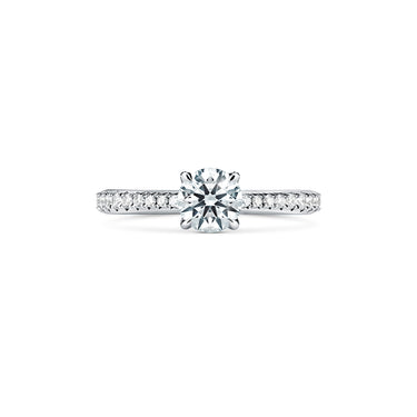 HEARTS ON FIRE 'VELA' PLATINUM SOLITAIRE DIAMOND RING