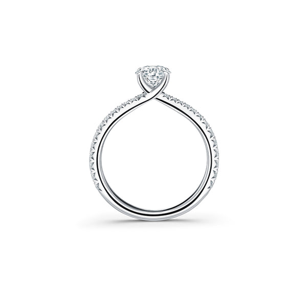 HEARTS ON FIRE 'VELA' PLATINUM SOLITAIRE DIAMOND RING (Image 2)
