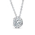 HEARTS ON FIRE 'ELLIPSE' 18CT WHITE GOLD DIAMOND PENDANT (Thumbnail 2)