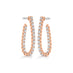 HEARTS ON FIRE SIGNATURE 18CT ROSE GOLD PEAR SHAPE HOOP EARRINGS - SMALL (Thumbnail 1)