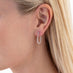 HEARTS ON FIRE SIGNATURE 18CT ROSE GOLD PEAR SHAPE HOOP EARRINGS - SMALL (Thumbnail 2)
