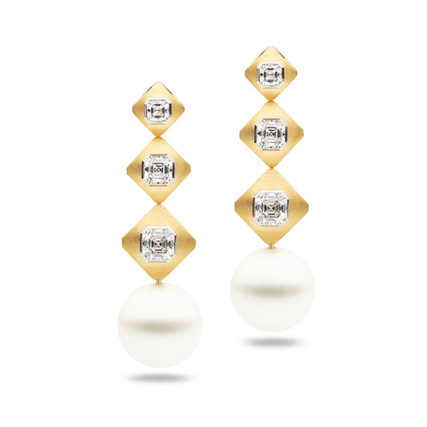 KAILIS ROYAL MERIDIAN DROP EARRINGS, YELLOW GOLD (Image 1)