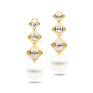 KAILIS ROYAL MERIDIAN DROP EARRINGS, YELLOW GOLD