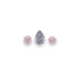 0.19CT = 3 X FANCY PINK-FANCY GREY BLUE/SI1 PEARSHAPED/ROUND BRILLIANT CUT ARGYLE PINK DIAMONDS - IGI COLLECTORS EDITION (Thumbnail 1)