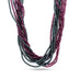 12 STRAND HAEMATITE AND GARNET NECKLACE WITH 14CT YELLOW GOLD DIAMOND SET CLASP (Thumbnail 1)