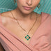 ROBERTO COIN 'VENETIAN PRINCESS' 18CT YELLOW GOLD MALACHITE NECKLACE (Thumbnail 2)