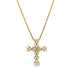 PICCHIOTTI 18CT YELLOW GOLD DIAMOND SET CROSS ON FOXTAIL CHAIN (Thumbnail 2)