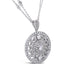 18CT WHITE GOLD DIAMOND 'LEAF' MOTIF PENDANT (Thumbnail 3)