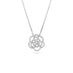 NEW ITALIAN ART 'FLOWER' 18CT WHITE GOLD DIAMOND NECKLACE (Thumbnail 2)