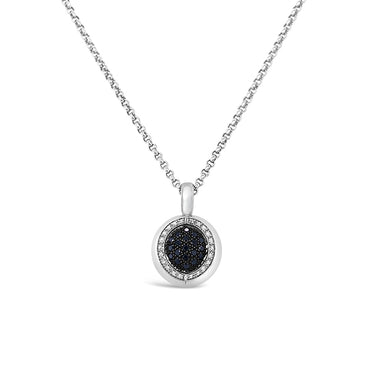 JORG HEINZ 18CT WHITE GOLD BLACK AND WHITE DIAMOND SOUTH SEA PEARL MAGIC PENDANT
