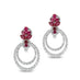 PICCHIOTTI 18CT WHITE GOLD RUBY AND DIAMOND DROP EARRINGS (Thumbnail 1)