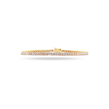 18CT ROSE GOLD FANCY PINK DIAMOND LINE BRACELET