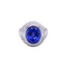 8.10CT OVAL CUT TANZANITE AND DIAMOND DRESS RING (Thumbnail 2)