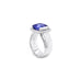 5.08CT CUSHION CUT TANZANITE AND DIAMOND RING (Thumbnail 3)