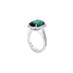 7.02CT OVAL CUT GREEN TOURMALINE AND DIAMOND RING (Thumbnail 2)