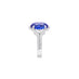 6.73CT OVAL SHAPE TANZANITE AND DIAMOND RING SET IN 18CT WHITE GOLD (Thumbnail 4)