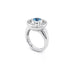 JORG HEINZ 'MAGIC' 18CT WHITE GOLD BLUE ZIRCON BLACK AND WHITE DIAMOND RING (Thumbnail 5)