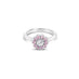 PLATINUM ROUND BRILLIANT CUT DIAMOND & ARGYLE PINK DIAMOND RING (Thumbnail 2)