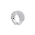 18CT WHITE GOLD LARGE PAVE DIAMOND RING (Thumbnail 3)