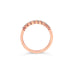 18CT ROSE GOLD EIGHT DIAMOND CLAW SET ETERNITY BAND (Thumbnail 3)