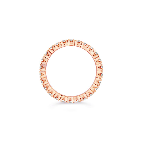 18CT ROSE GOLD DIAMOND ETERNITY BAND (Image 3)