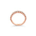 18CT ROSE GOLD SCALLOPED DIAMOND WEDDING RING (Thumbnail 3)