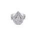 18CT WHITE GOLD PEARSHAPED DOUBLE HALO DIAMOND DRESS RING (Thumbnail 1)