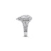 18CT WHITE GOLD PEARSHAPED DOUBLE HALO DIAMOND DRESS RING (Thumbnail 3)
