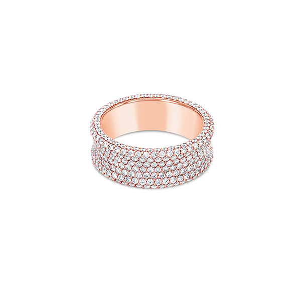 STOCKERT 18CT ROSE GOLD DIAMOND PAVE RING (Image 1)