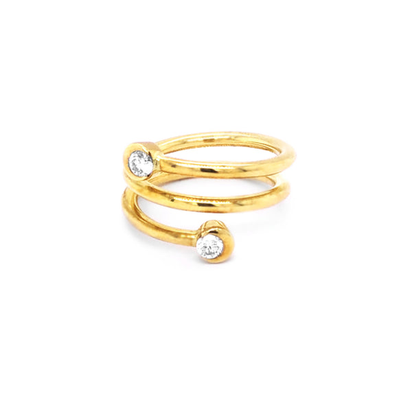 STOCKERT 18CT YELLOW GOLD DIAMOND RING (Image 1)