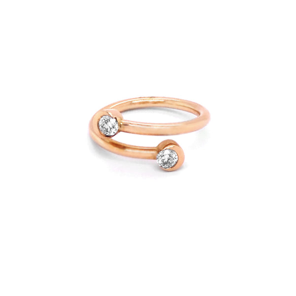 STOCKERT 'MOONSTRUCK' 18CT ROSE GOLD DIAMOND RING (Image 1)