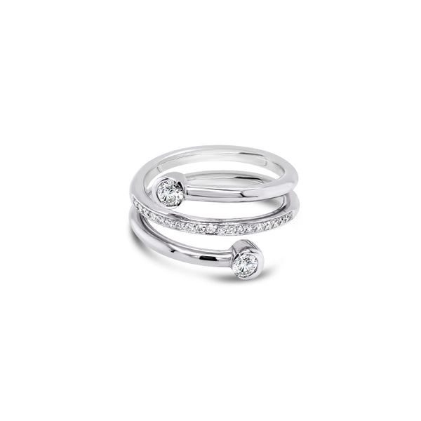 STOCKERT 18CT WHITE GOLD DIAMOND RING (Image 1)