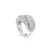 18CT WHITE GOLD PAVE SET DIAMOND DRESS RING (Thumbnail 3)