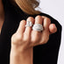 18CT WHITE GOLD PAVE SET DIAMOND DRESS RING (Thumbnail 7)