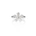 NEW ITALIAN ART FLORAL 18CT WHITE GOLD DIAMOND RING (Thumbnail 1)