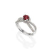 PLATINUM BURMESE RED SPINEL & DIAMOND RING (Thumbnail 2)