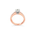 18CT ROSE AND WHITE GOLD ROUND BRILLIANT CUT DIAMOND RING (Thumbnail 3)