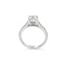 PLATINUM 1.08CT CENTO CUT DIAMOND AND PAVE SET ROUND BRILLIANT CUT DIAMOND RING (Thumbnail 2)