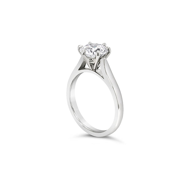 PLATINUM 1.76CT ROUND BRILLIANT CUT DIAMOND RING (Image 3)