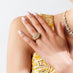 18CT ROSE AND WHITE GOLD FANCY YELLOW DIAMOND TRILOGY RING (Thumbnail 4)